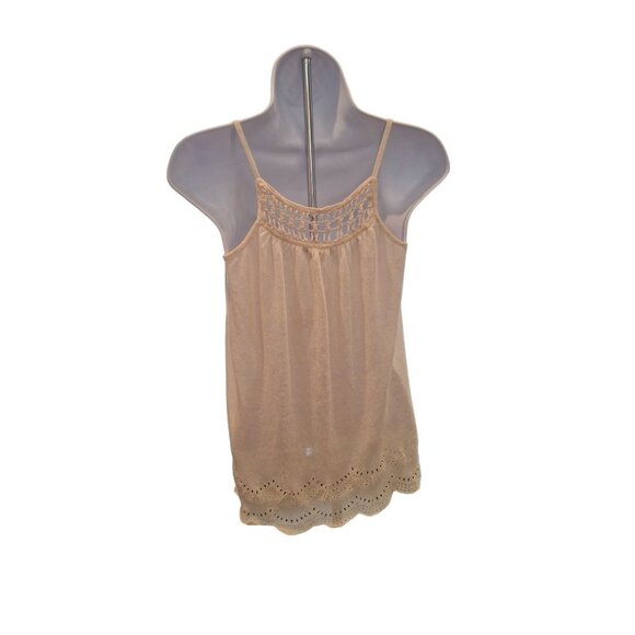 Theory Womens Sleeveless Lace Trim Tunic Top Womens Beige Size Small - Picture 3 of 7